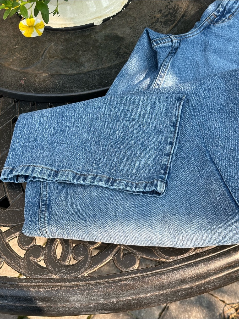 Scoop Carpenter Jeans Women’s Size 8 Wide Leg Utility Denim Light Wash Blue - Picture 2 of 13